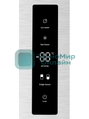 Холодильник Gorenje NRK620FAXL4 серый двухкамерный 238/86л морозилка снизу, No Frost