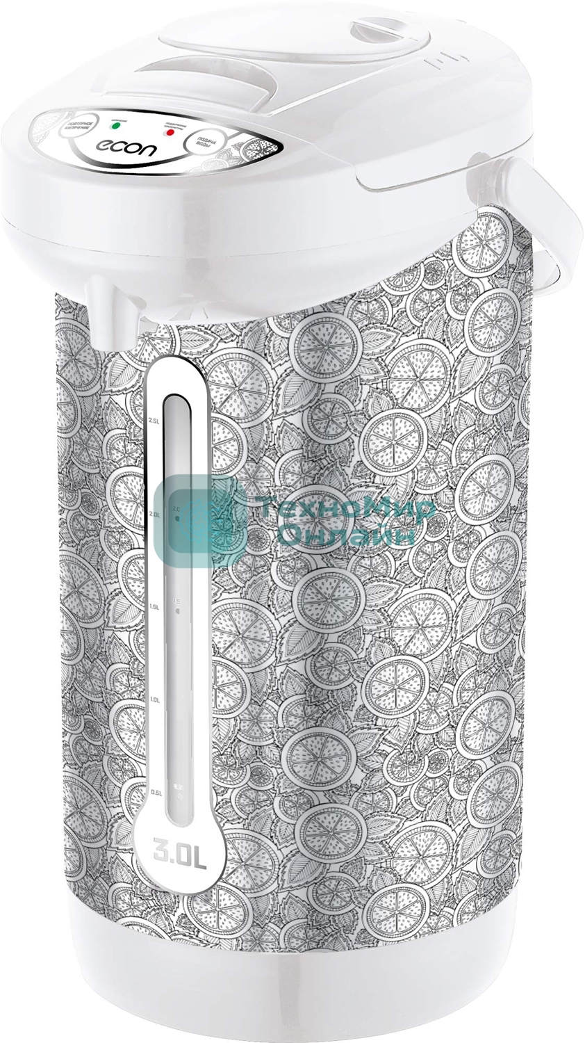 Термопот ECON ECO-301TP электрический, Мощность 600Вт, Объем 3 литра