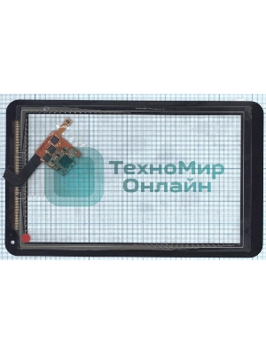 Сенсорное стекло (тачскрин) для LG Optimus Pad (V900), черное