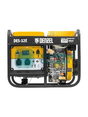 Электрогенератор дизельный Denzel DES-32E, 3.2 кВт, 110 дБ, 78.9 кг