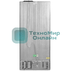 Холодильник Maunfeld MFF183NFBE черный трехкамерный инвертор 270/135л морозилка снизу, Total NoFrost, Side by Side