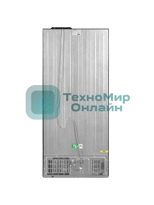 Холодильник Maunfeld MFF183NFBE черный трехкамерный инвертор 270/135л морозилка снизу, Total NoFrost, Side by Side