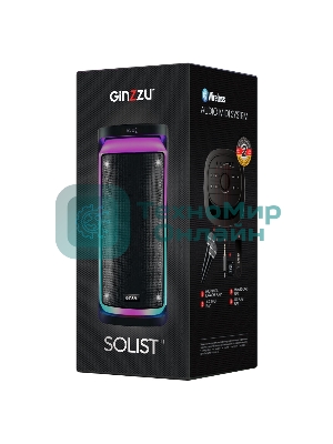 Акустическая система Ginzzu GM-226, Midi, BT/USB/SD/FM/MIC/ДУ