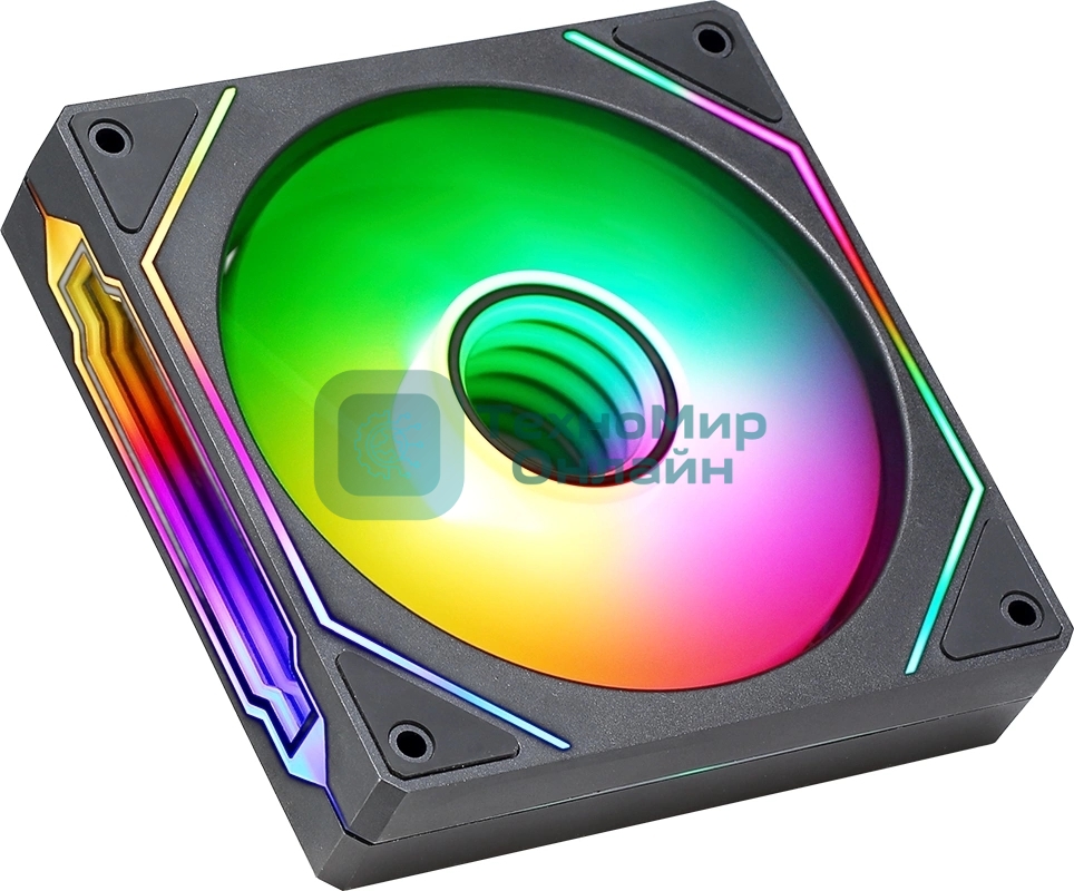 Вентилятор для корпуса Aerocool/Formula Floe 12BK ARPW ARGb черный, 120 мм, 1500 об/мин, 26.8 дБ, 4 pin