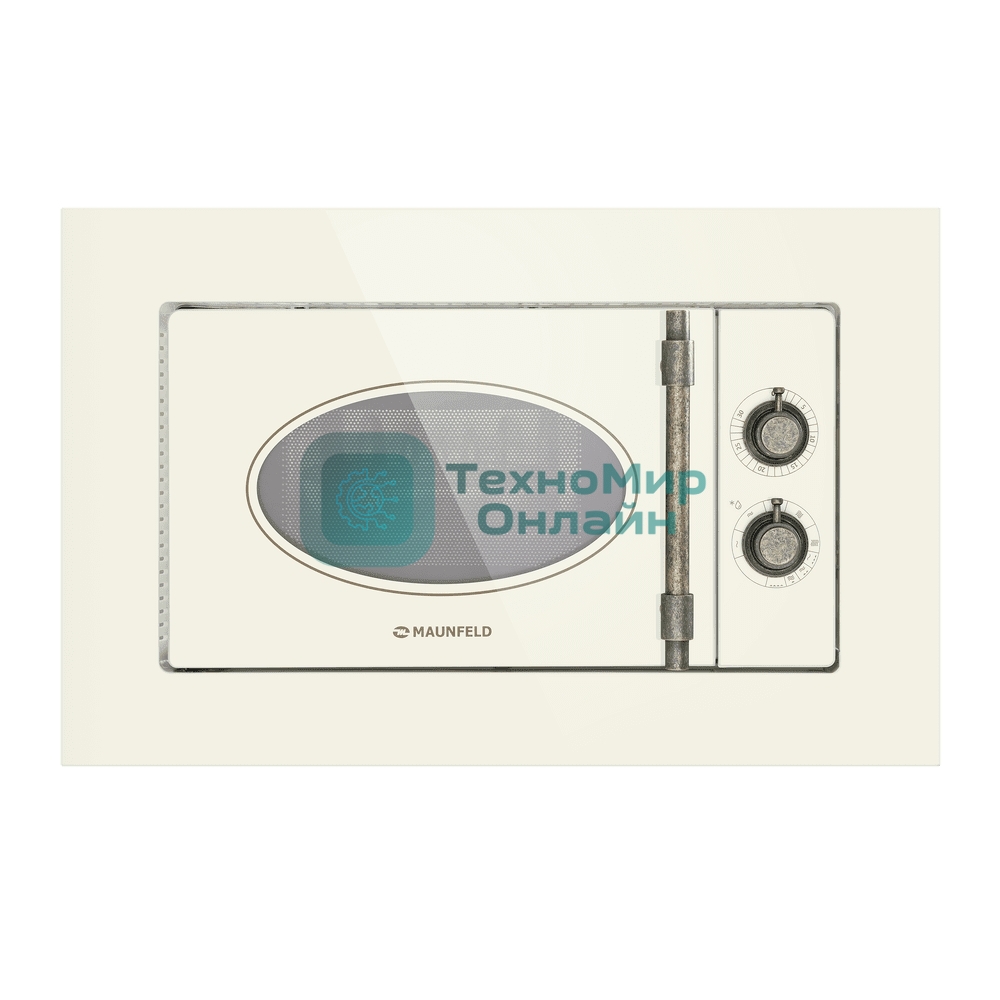 Микроволновая печь встраиваемая Maunfeld JBMO.20.5GRIB бежевый, 20 л, 700 Вт, переключатели - поворотный механизм