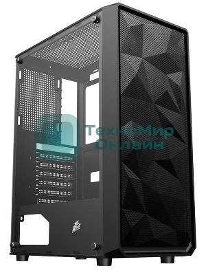 Компьютерный корпус 1STPLAYER FD3 Black, ATX, 4x120мм LED fans inc.