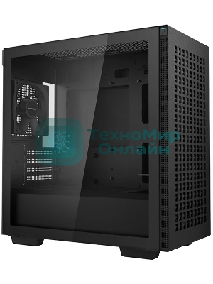 Компьютерный корпус Deepcool CH370 черный без БП mATX 1x120мм 1xUSB 2.0 1xUSB 3.0 audio bott PSU
