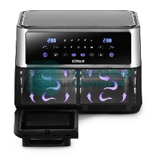 Аэрогриль Kitfort КТ-2256 черный, 2850 Вт, 11 л, сенсор, 10 программ