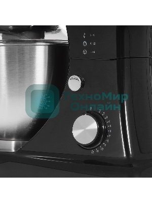 Миксер Galaxy Line GL 2230, черный, планетарный, 700 Вт, 12 скоростей