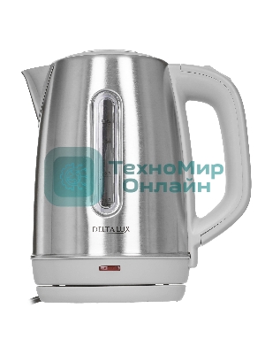 Чайник электрический Delta Lux DE-1015 серый 2кВт, 1.8 л