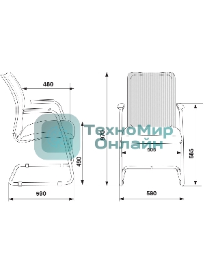 Кресло Бюрократ CH-599AV/TW-11 черный, экокожа, 120 кг, механизм качания