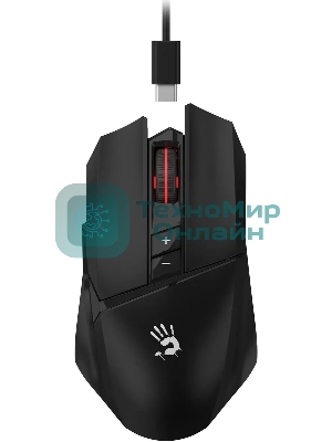 Мышь беспроводная A4Tech Bloody R36 Ultra черный, 12000 dpi, радиоканал, USB, кнопки - 7