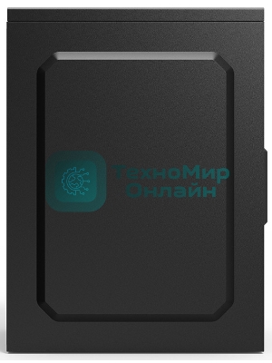 Компьютерный корпус CBR PCC-MATX-MX08-WPSU mATX Minitower MX08, без БП, 2*USB 2.0, HD Audio+Mic, черный