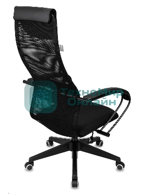 Кресло Бюрократ CH-607 TW-01 черный, сетка, подголовник