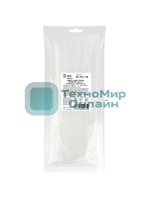 Хомут кабельный ЭРА Simple 3.6х200 NO-224-190 белый (уп. 100 шт)