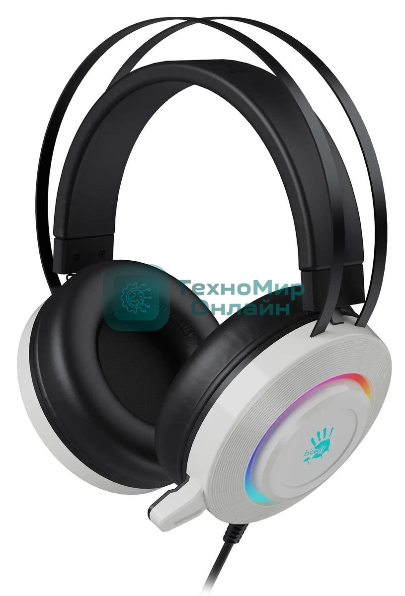 Гарнитура Bloody G521 белый, проводная, подсветка