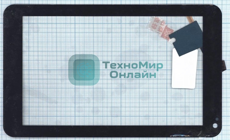Сенсорное стекло (тачскрин) для LG Optimus Pad (V900), черное