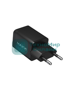 Сетевое зарядное устройство Maxvi A354PD Type-C 20W PD3.0 + USB 2.4A, черный