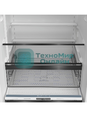 Холодильник Hotpoint HDKP 8201I DX нержавеющая сталь двухкамерный 257/100л морозилка снизу, No Frost