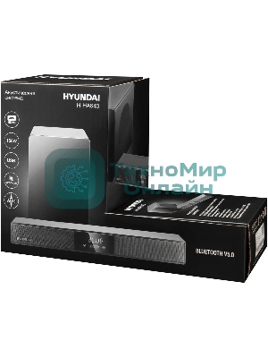 Микросистема Hyundai H-HA640 черный 150Вт FM USB BT SD/MMC/MS