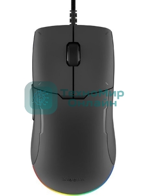 Мышь проводная Xiaomi Gaming Mouse Lite черный, 6200 dpi, USB, кнопки - 5