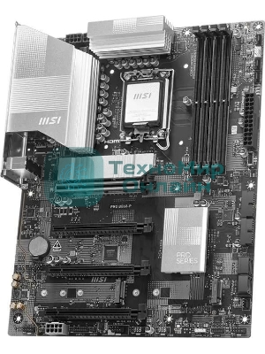 Материнская плата MSI PRO B860-P, LGA 1851, Intel B860, 4xDDR5, 4xSATA, 3xM.2, 1xPCIe 5.0 x16, 1xPCIe 4.0 x4, 2xPCIe 4.0 x1, 1xHDMI, 1xDP, 1xUSB-C, 1x 5Gb LAN, 2xUSB-A 3.2 Gen 2, 2xUSB-A 3.2 Gen 1, 4xUSB-A 2.0, 3x3.5 мм, 7.1, ATX