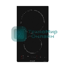 Индукционная варочная панель Brandt BPI1621UB, домино, 2 варочных зоны, 10 уровней мощности, индикация остаточного тепла, таймер, Ultraboost, черный