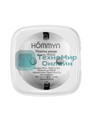 Розетка умная HOMMYN zigbee RKNZ02