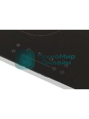 Варочная электрическая панель Maunfeld EVCE.453.D-BK, конфорок: 3 шт., стеклокерамика, независимая, черный