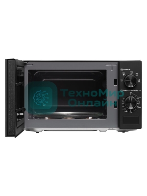 Микроволновая печь BBK 20MWS-762M/B черный, 20 л, 700 Вт, переключатели - поворотный механизм
