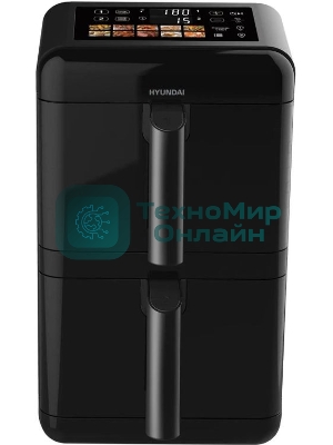 Аэрогриль Hyundai HYF-9084 черный, 3000 Вт, 12 л, сенсор, 11 программ