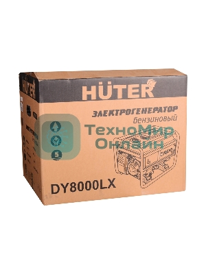 Электрогенератор бензиновый Huter DY8000LX, 7 кВт, 81 дБ, 76 кг