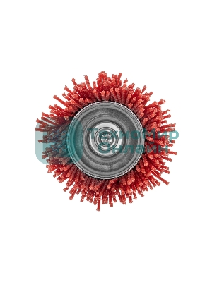 Щетка для дрели Denzel 65 мм, чашка, со шпилькой, нейлоновая щетина