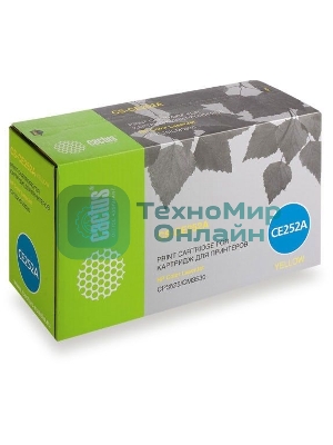 Картридж лазерный Cactus CS-CE252A желтый (7000 стр.) для HP Сolor LaserJet CP3525/CM3530