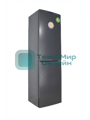 Холодильник DON R-297 G графит зеркальный двухкамерный 225/140л морозилка снизу