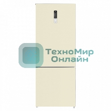 Холодильник Maunfeld MFF1857NFBG бежевый инвертер двухкамерный 336/117л морозилка снизу