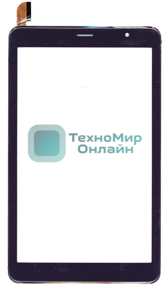 Сенсорное стекло (тачскрин) для Irbis TZ885, черное c рамкой
