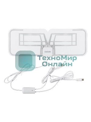 Антенна телевизионная BBK DA27 30дБ активная белый каб.:2м