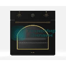 Духовой шкаф электрический NORDEN NRD 6000 BL RUSTIC черный