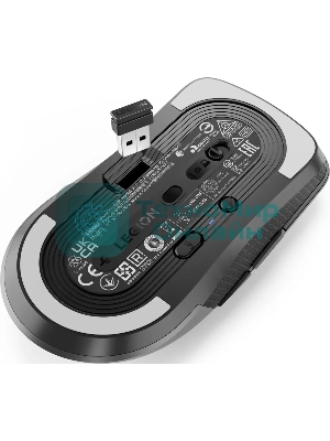 Мышь беспроводная Lenovo Legion M600s Qi Wireless Gaming темно-серый оптическая 19000dpi BT/Radio USB (GY51H47355)