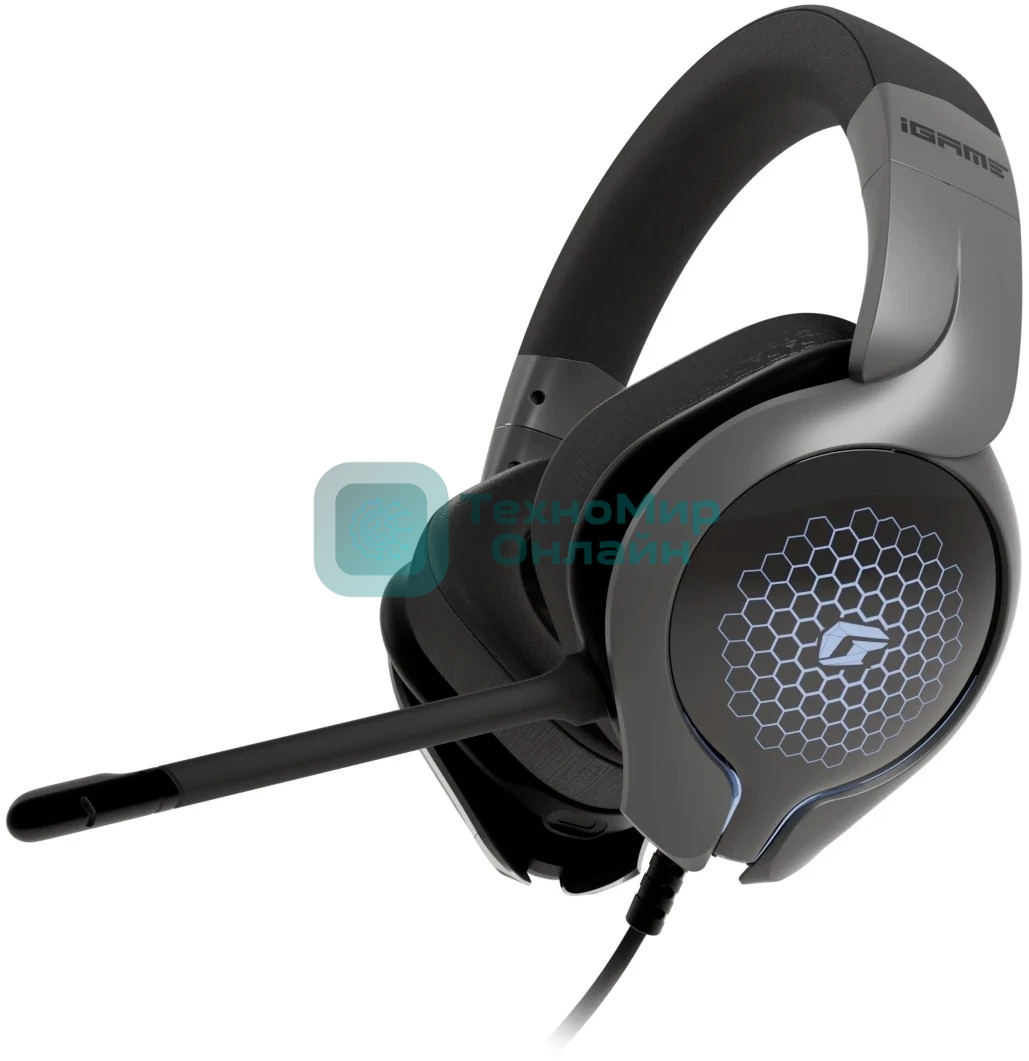 Гарнитура Colorful iGame DNA чёрный, проводная, подсветка