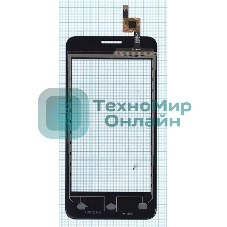 Сенсорное стекло (тачскрин) для Fly FS404 Stratus 3, черное