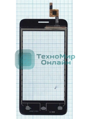 Сенсорное стекло (тачскрин) для Fly FS404 Stratus 3, черное