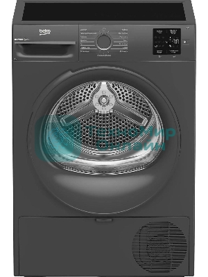 Сушильная машина Beko BM3T37220A черный, 7 кг, сушка - тепловой насос, программ - 15, 59.8 x 84.6 x 54.5 см