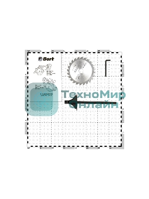 Пила циркулярная аккумуляторная Bort BHK-18Li-125 Solo (без АКБ и ЗУ)