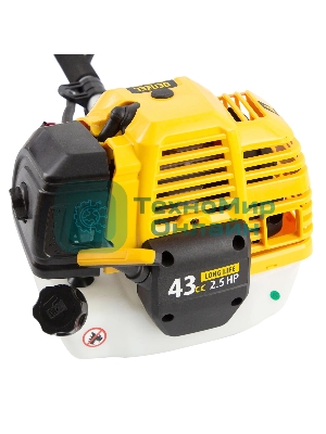 Триммер Denzel DT 43 бензиновый 43см3 2.5 лс. неразъемная штанга состоит из 2 частей