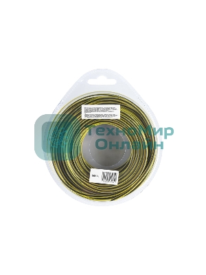 Леска для триммера Denzel двухкомпонентная квадратная, 2,4мм х 15м, блистер SkyCutter