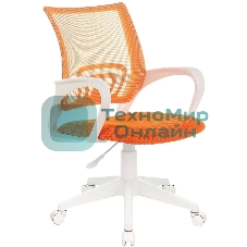Кресло Бюрократ CH-W695NLT TW-38-3 TW-96-1 оранжевый, сетка/ткань, 120 кг, механизм качания
