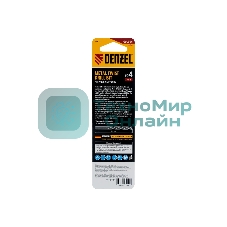 Сверло спиральное по металлу Denzel 4 x 75мм, Р6М5, Golden Tip, многогранная заточка