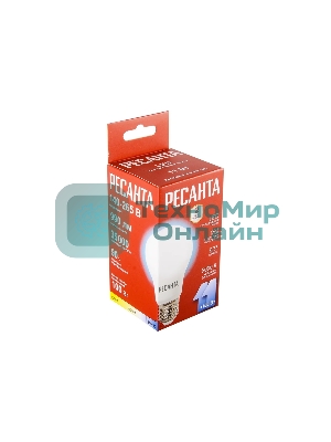 Лампа светодиодная Ресанта LL-R-A60-11W-230-6K-E27 груша